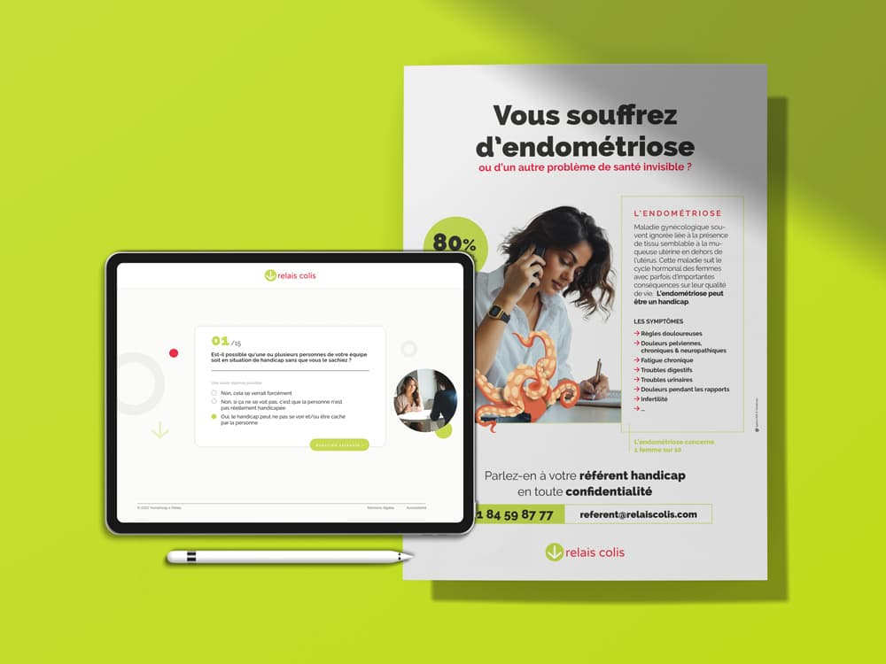 Campagne Sensibilisation handicap invisible — Relais colis